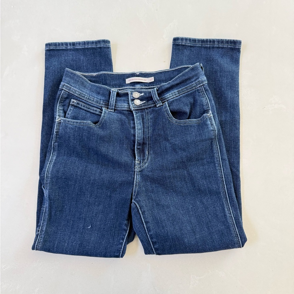Levi’s 724 High Rise Straight Crop Jean 27